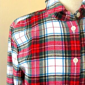 J. Crew lightweight flannel button down - perfect for the holidays!